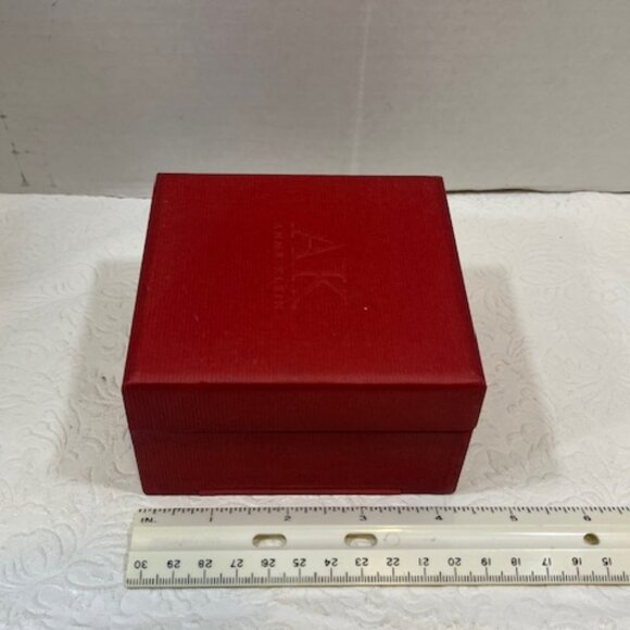 Anne Klein AK EMPTY Red Presentation Storage Watch Jewelry Box Case4"x4.25"x2.5" - Picture 11 of 16